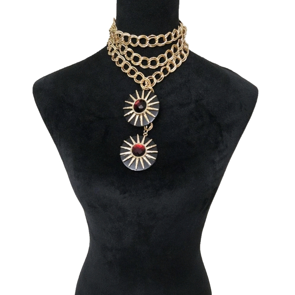 Vintage Lariat Style Beautiful Versatile Gold Chain Belt - Picture 16 of 17